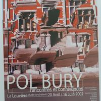Affiche Pol Bury : rencontres et connivences [Exposition]. Musée Ianchelevici (La louvière), 20 avril au 16 juin 2002